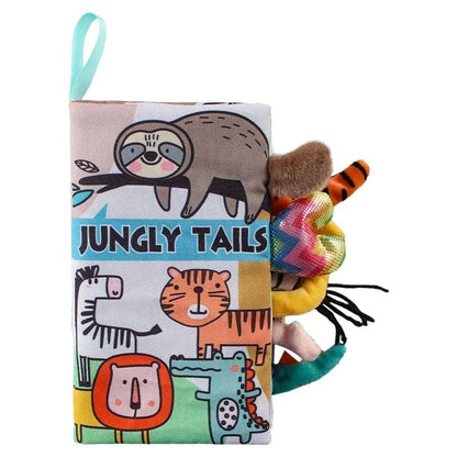 Animal Tail Cloth Book for Early Learning and Sensory Development