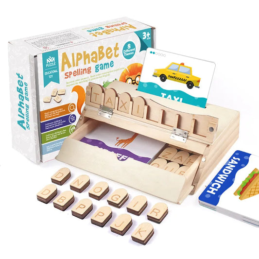 Letter Link: Montessori Wooden Word Building Set