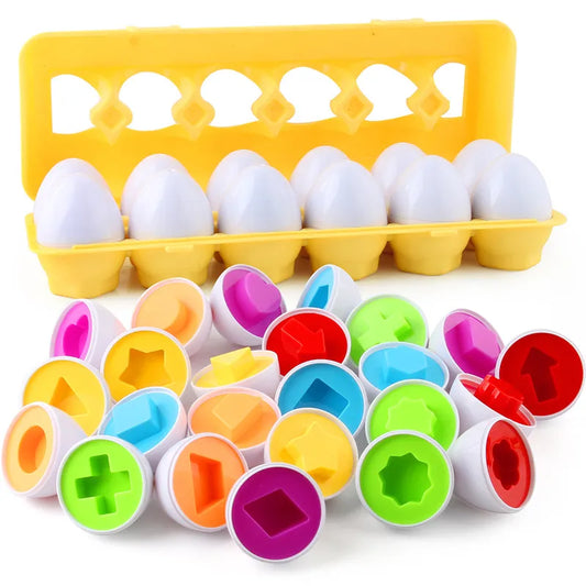 Eggcellent Match: Color & Shape Recognition Eggs