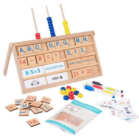 WhizWords: Spell & Count Wooden Board