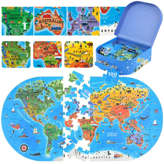 Globetrotter Adventures: Map Puzzle Games