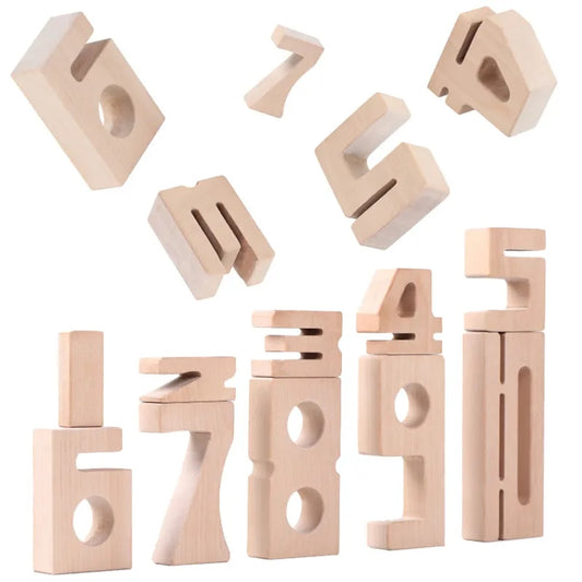 Stack-o-Digits - Wooden Number Blocks