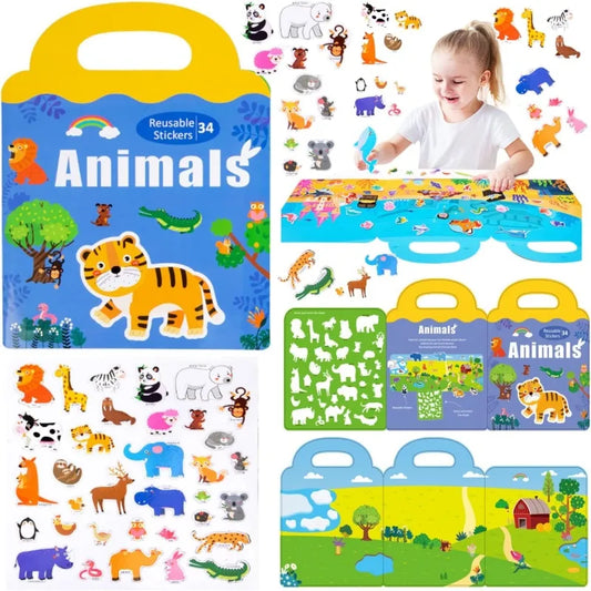 Reusable Sticker Busy Board Books