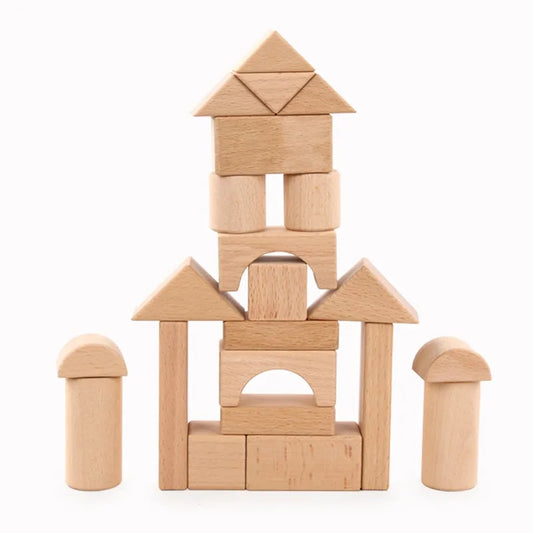 Wooden Building Stack Block Set